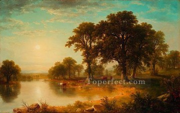  after Art Painting - Summer Afternoon landscape Asher Brown Durand